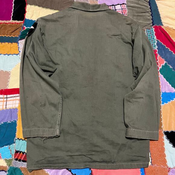 Vintage U.S. Army Military OG-107 Button Up Long Sleeve Medium - Picture 2 of 5